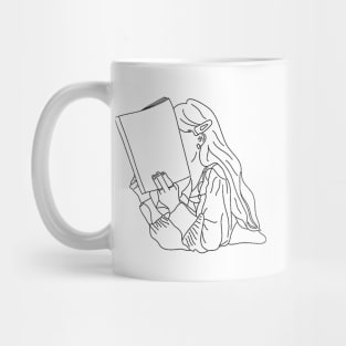 Nose in a book Mug